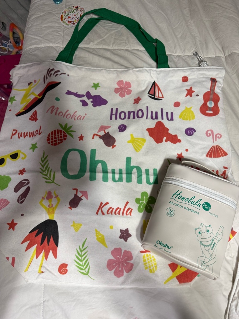 Ohuhu Honolulu b 320 Assorted Dual-Tip Marker Set - with Art bag and 36 bonusSET - Picture 5 of 5